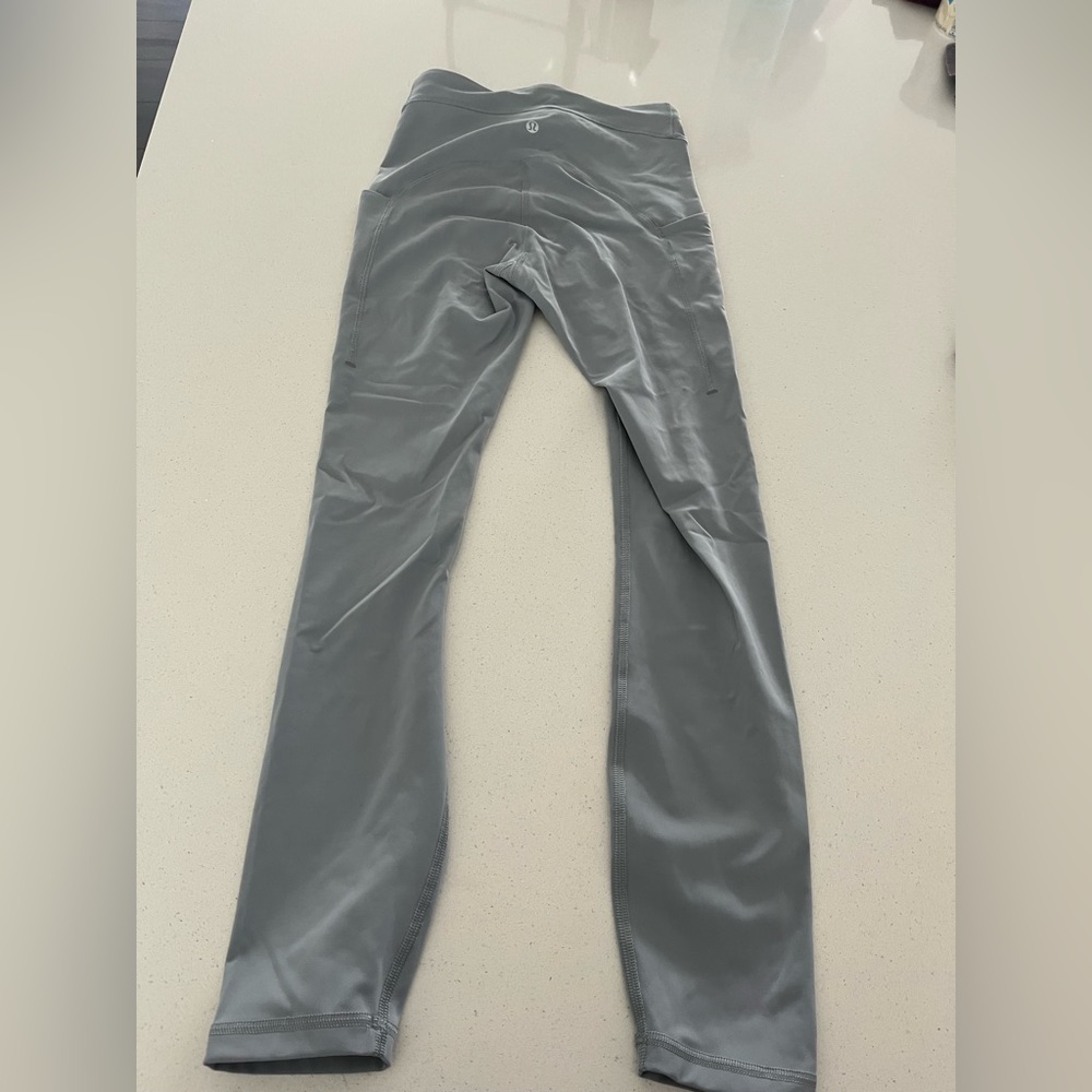 Blue Lululemon leggings, size 4, good condition